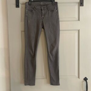 7 for all mankind the Skinny Jeans, Size 28, Gray